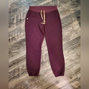 Figs Deep Purple-  Scrunch Ankle-Venice jogger